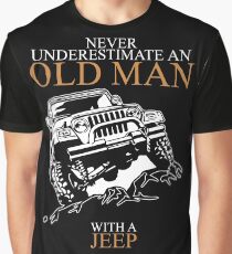 Never Underestimate An Old Man Jeep T-shirts Graphic T-Shirt