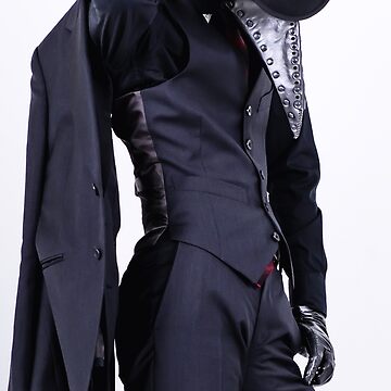 Black Gothic Gentleman Steampunk Suit for Men 