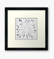 Music the scheme Framed Print