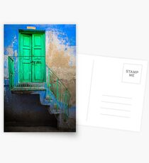 Blue and Green Postcards