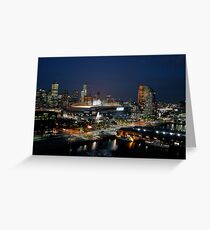 Melbourne at Night Greeting Card