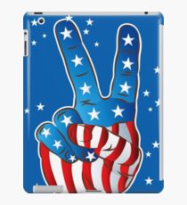 American Patriotic Victory Peace Hand Fingers Sign iPad Case/Skin