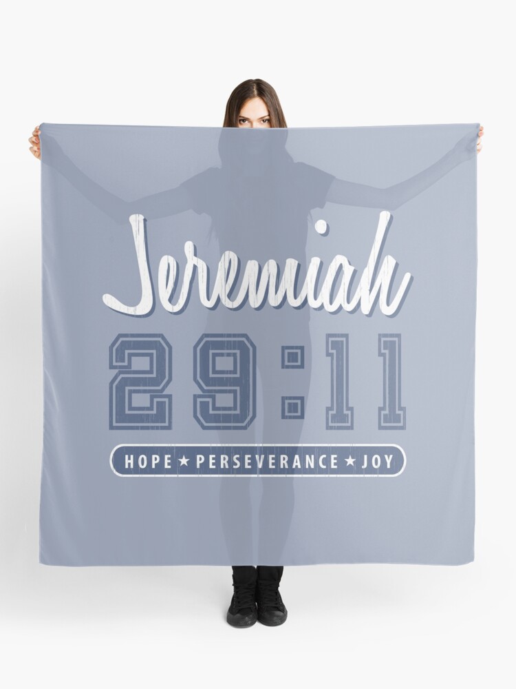 Jeremiah 29 11 Vintage Varsity Scarf By Nesttonest Redbubble