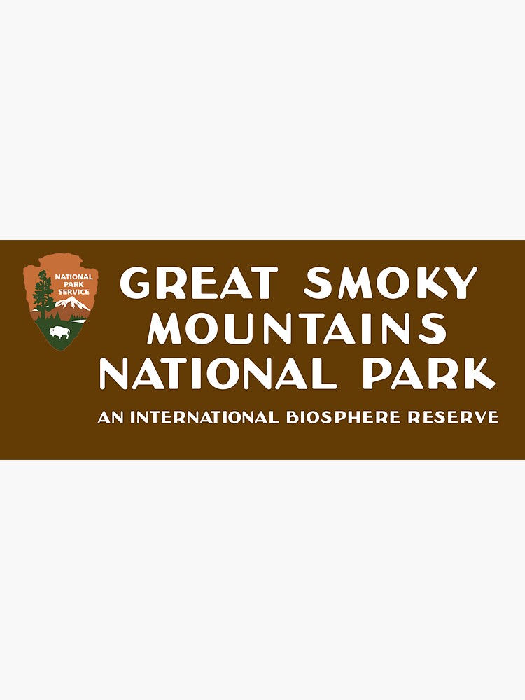 Great Smoky Mountains National Park sign by bussnyle