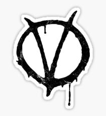 V for Vendetta Vintage Symbol Sticker
