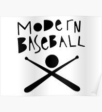 Modern Baseball // Black Poster