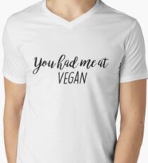 You had me at Vegan Men's V-Neck T-Shirt