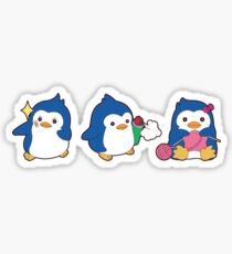penguin trio Sticker