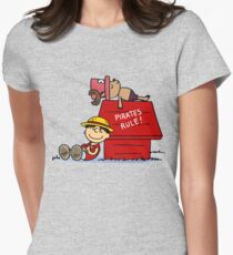 one piece snoopy Women's Fitted T-Shirt