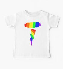 rainbow cloud & rainbow bolt Baby Tee