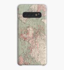 Vintage Map of The World (1918) Case/Skin for Samsung Galaxy