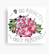 No regrets, only memories. Metal Print
