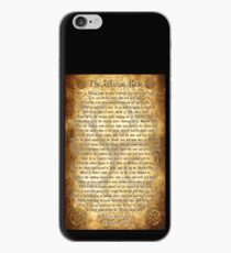 Wiccan Rede with Parchment Background iPhone Case