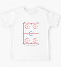 Eisbahn Diagramm Hockey Spiel Companion Kinder T-Shirt