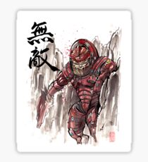 Mass Effect Urdnot Wrex Sumie style Sticker