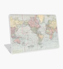 Vintage Weltkarte (1901) Laptop Skin