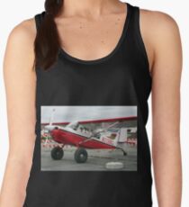 Aircraft (red,black & white) at Lake Hood, Alaska Women's Tank Top
