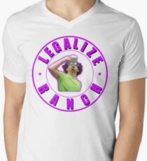 Legalize Ranch Version 2 T-Shirt mit V-Ausschnitt