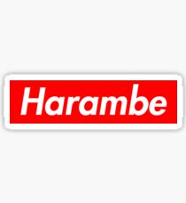 Harambe x Supreme Sticker