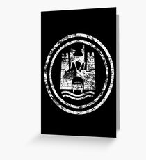 Wolfsburg Logo (Distressed - White) Greeting Card