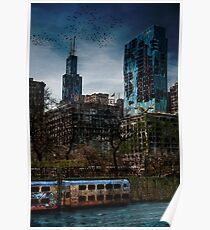 Post Apocalyptic Chicago Poster