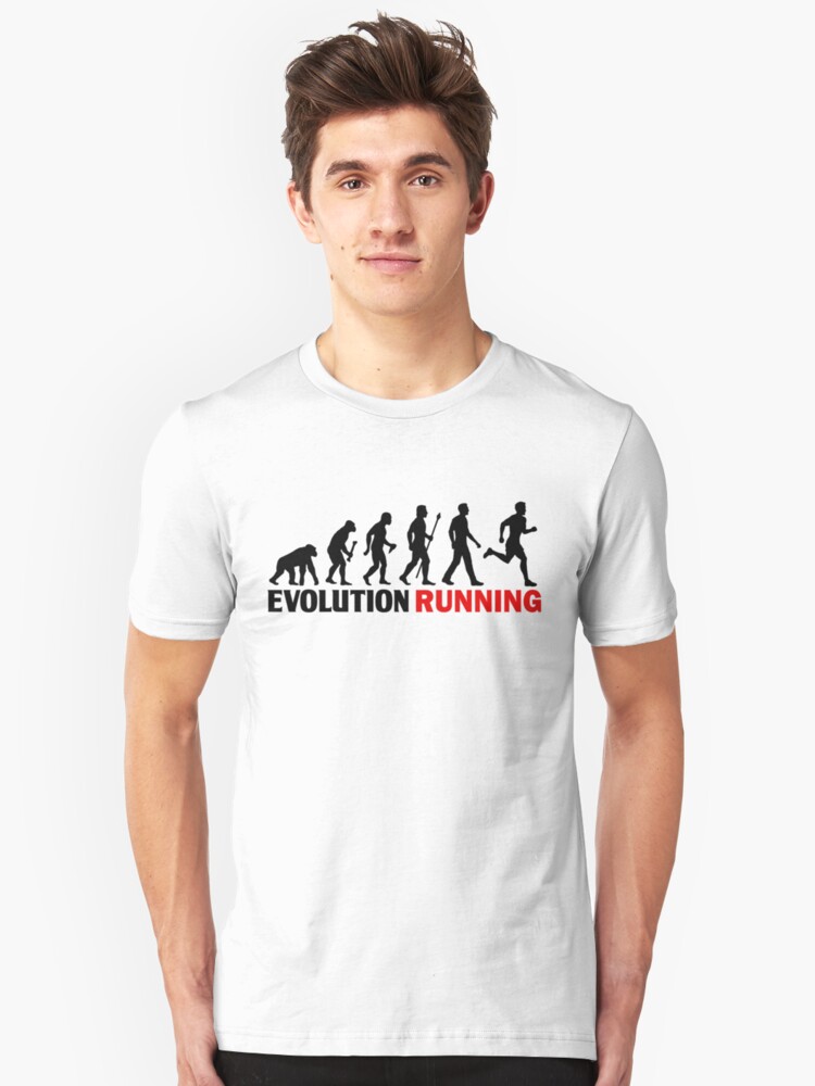 Running Evolution Of Man Funny T Shirt T Shirt By Beyondevolved
