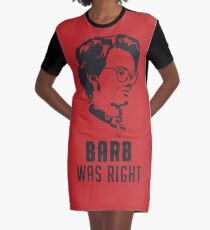 Barb Was Right - RED Graphic T-Shirt Dress