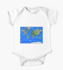 World Map Mandalas One Piece - Short Sleeve