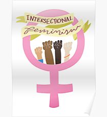 intersektionales Feminismus-Symbol Poster