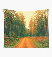 Dirt Road Forest Wall Tapestry