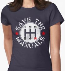 Save The Manuals Women's Fitted T-Shirt