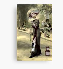 Parisian Busker's. Canvas Print