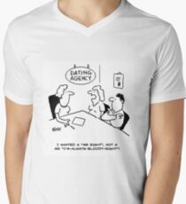 Dating Agency - Mr Right Men's V-Neck T-Shirt