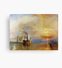 The Fighting Temeraire by JMW Turner Canvas Print