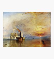 The Fighting Temeraire by JMW Turner Photographic Print