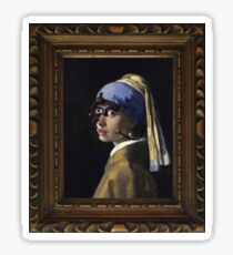 Borg with a Pearl Earring Sticker