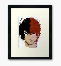 Death Note L vs Light Framed Print