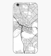 Perth Map, Australia - Black and White iPhone Case