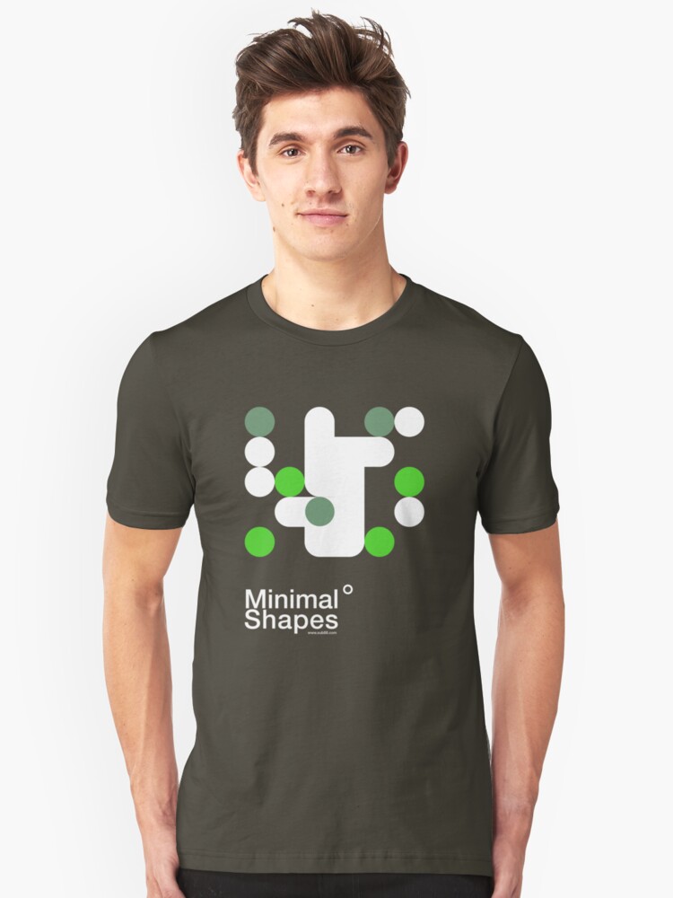 Alternate view of minimal shapes 002 Slim Fit T-Shirt