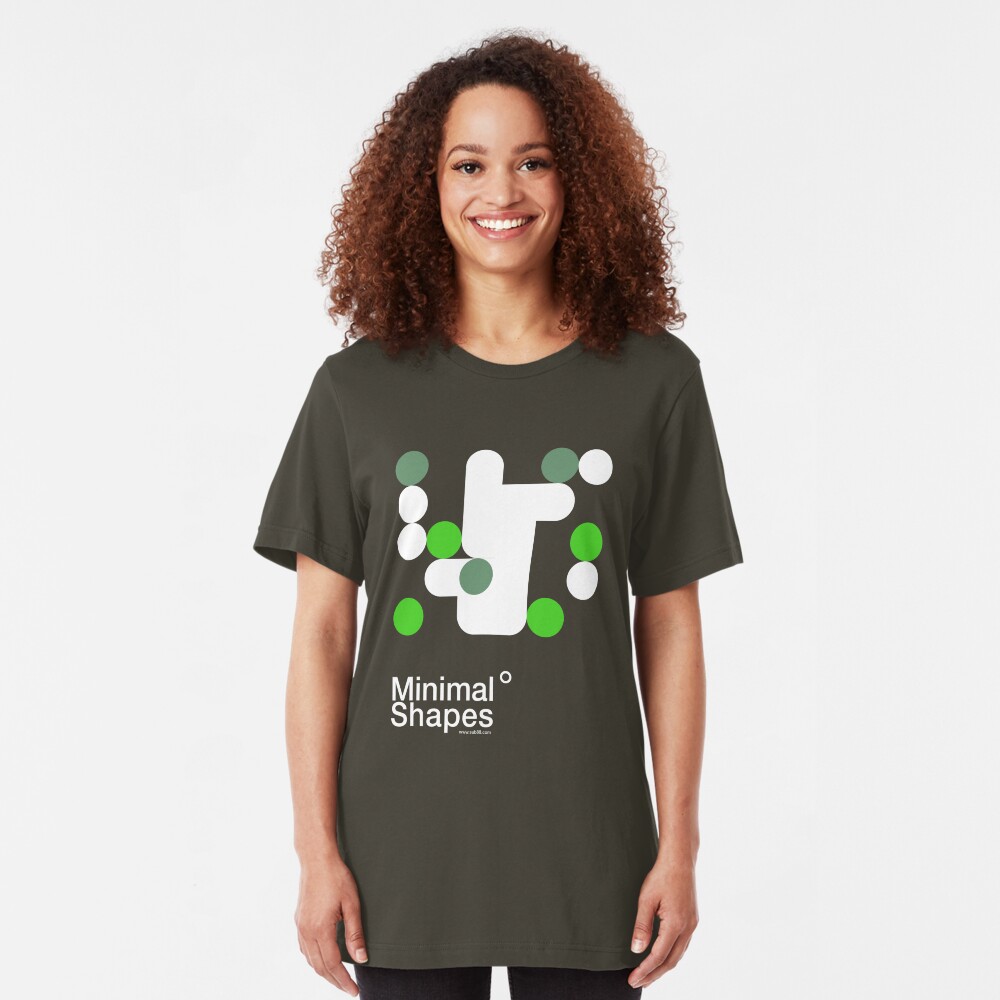 minimal shapes 002 Slim Fit T-Shirt