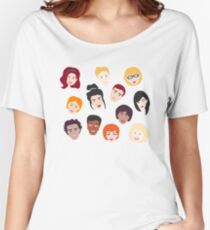 Friends Pattern Women's Relaxed Fit T-Shirt