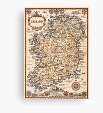 1927 vintage Ireland map Canvas Print