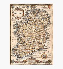1927 vintage Ireland map Photographic Print