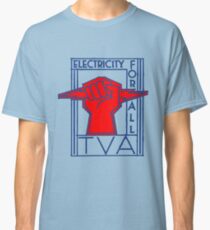 TVA-Electricity for All-Art Deco New Deal Logo Classic T-Shirt