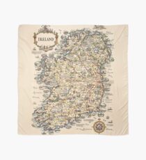 1927 vintage Ireland map Scarf