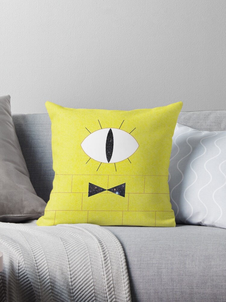 bill cipher spongebob pillow