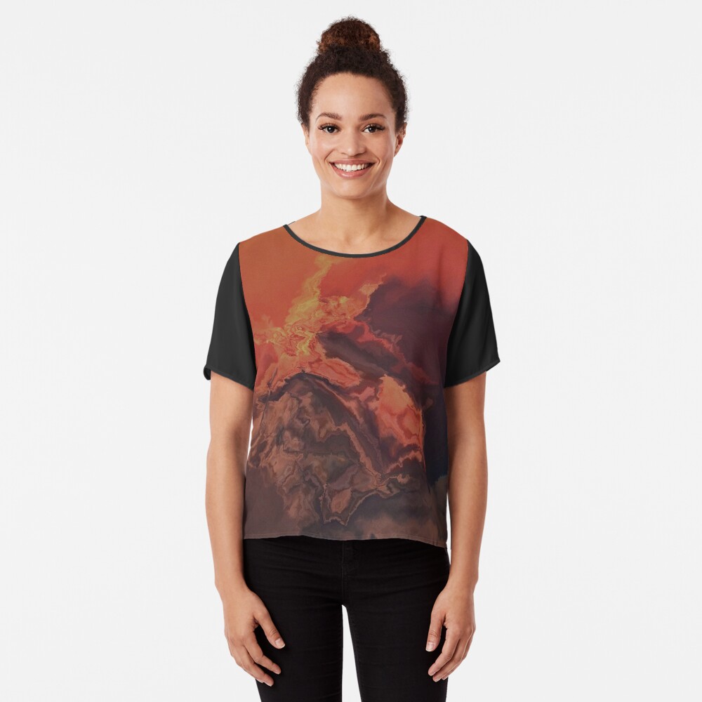 Fire on the Mountain Chiffon Top