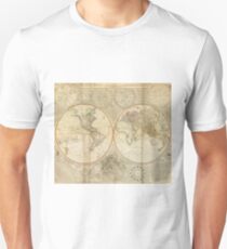 Vintage Map of The World (1799) 2 Slim Fit T-Shirt