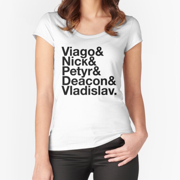 What We Do in the Shadows (Black) Fitted Scoop T-Shirt