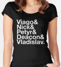 What We Do in the Shadows (White) Women's Fitted Scoop T-Shirt
